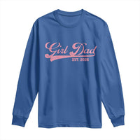 Girl Dad Est 2026 Long Sleeve Shirt Dad Of Girl 2026 Pink Baby Announcement - Wonder Print Shop
