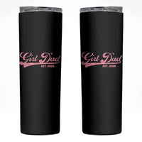 Girl Dad Est 2026 Skinny Tumbler Dad Of Girl 2026 Pink Baby Announcement - Wonder Print Shop