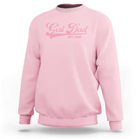 Girl Dad Est 2026 Sweatshirt Dad Of Girl 2026 Pink Baby Announcement - Wonder Print Shop