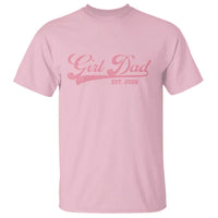 Girl Dad Est 2026 T Shirt Dad Of Girl 2026 Pink Baby Announcement - Wonder Print Shop