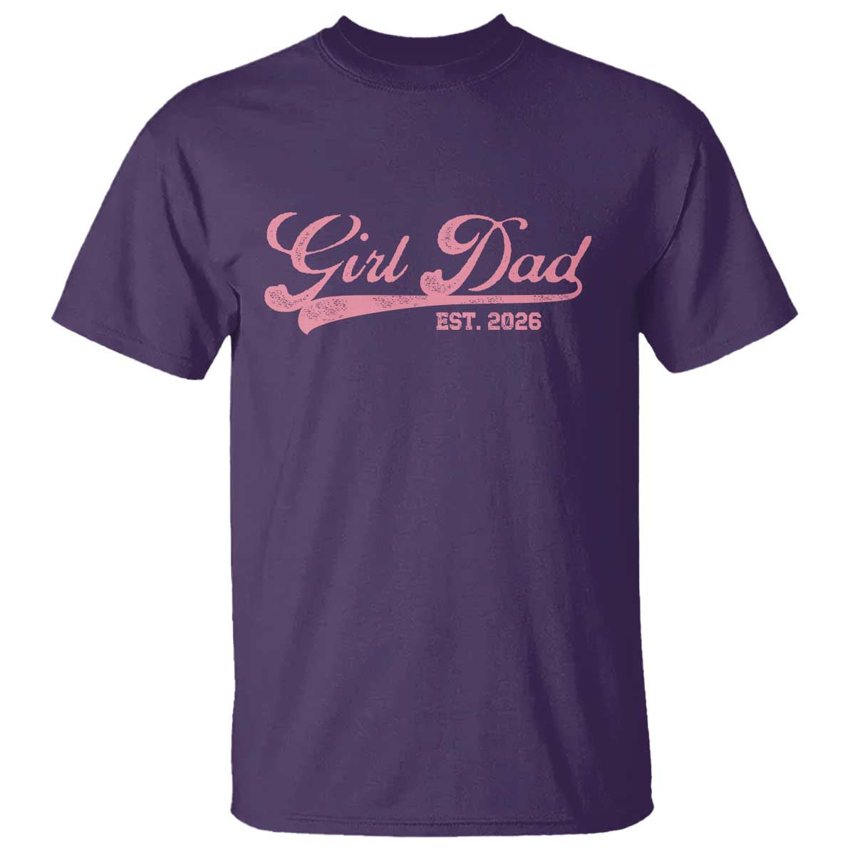 Girl Dad Est 2026 T Shirt Dad Of Girl 2026 Pink Baby Announcement - Wonder Print Shop