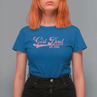 Girl Dad Est 2026 T Shirt For Women Dad Of Girl 2026 Pink Baby Announcement - Wonder Print Shop