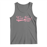 Girl Dad Est 2026 Tank Top Dad Of Girl 2026 Pink Baby Announcement - Wonder Print Shop