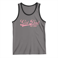 Girl Dad Est 2026 Tank Top Dad Of Girl 2026 Pink Baby Announcement - Wonder Print Shop
