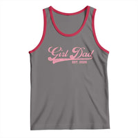 Girl Dad Est 2026 Tank Top Dad Of Girl 2026 Pink Baby Announcement - Wonder Print Shop