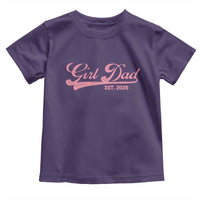 Girl Dad Est 2026 Toddler T Shirt Dad Of Girl 2026 Pink Baby Announcement - Wonder Print Shop