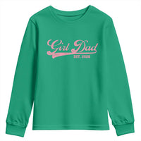 Girl Dad Est 2026 Youth Sweatshirt Dad Of Girl 2026 Pink Baby Announcement - Wonder Print Shop