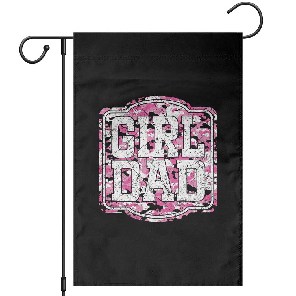 Girl Dad Garden Flag Pink Camo Hunting Daddy Father's Day - Wonder Print Shop