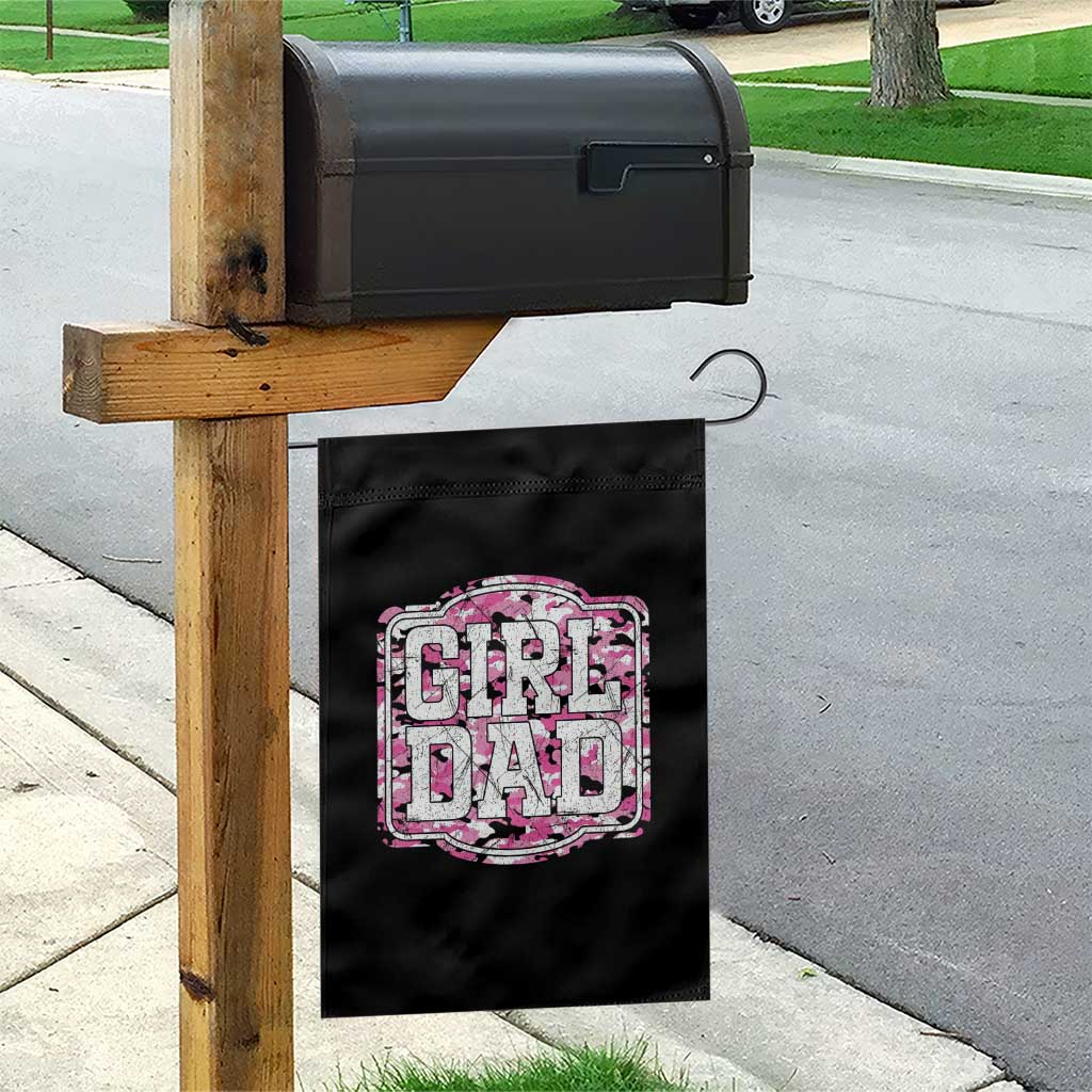 Girl Dad Garden Flag Pink Camo Hunting Daddy Father's Day - Wonder Print Shop