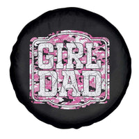 Girl Dad Spare Tire Cover Pink Camo Hunting Daddy Father's Day - Wonder Print Shop