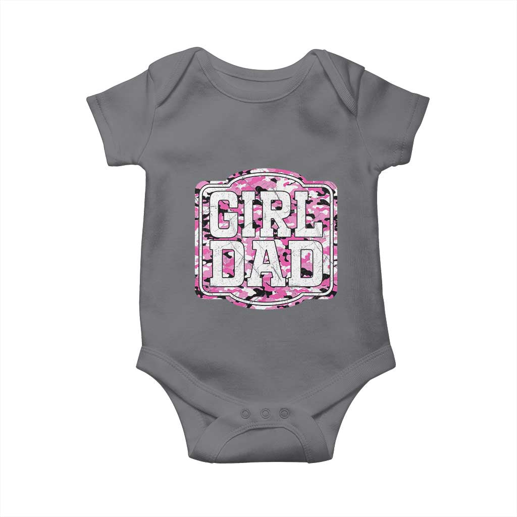 Girl Dad Baby Onesie Pink Camo Hunting Daddy Father's Day - Wonder Print Shop
