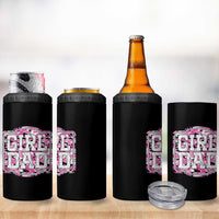 Girl Dad 4 in 1 Can Cooler Tumbler Pink Camo Hunting Daddy Father's Day - Wonder Print Shop