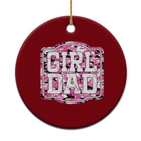 Girl Dad Ceramic Ornament Pink Camo Hunting Daddy Father's Day - Wonder Print Shop