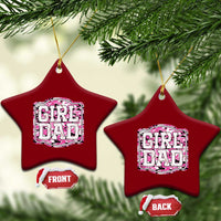 Girl Dad Ceramic Ornament Pink Camo Hunting Daddy Father's Day - Wonder Print Shop