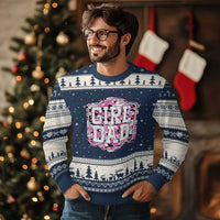 Girl Dad Ugly Christmas Sweater Pink Camo Hunting Daddy Father's Day - Wonder Print Shop