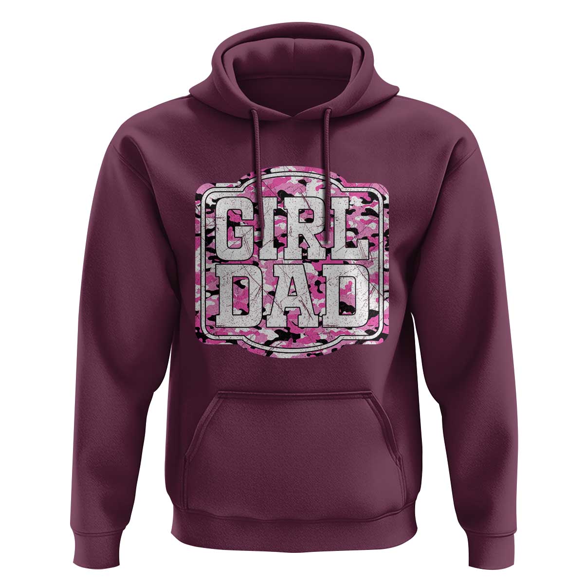 Girl Dad Hoodie Pink Camo Hunting Daddy Father's Day - Wonder Print Shop