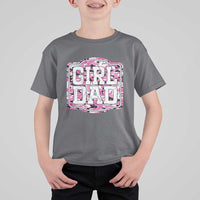 Girl Dad T Shirt For Kid Pink Camo Hunting Daddy Father's Day - Wonder Print Shop