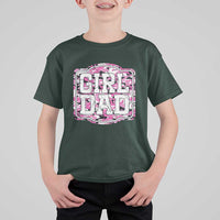 Girl Dad T Shirt For Kid Pink Camo Hunting Daddy Father's Day - Wonder Print Shop
