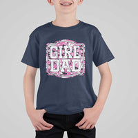 Girl Dad T Shirt For Kid Pink Camo Hunting Daddy Father's Day - Wonder Print Shop