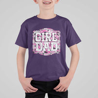 Girl Dad T Shirt For Kid Pink Camo Hunting Daddy Father's Day - Wonder Print Shop