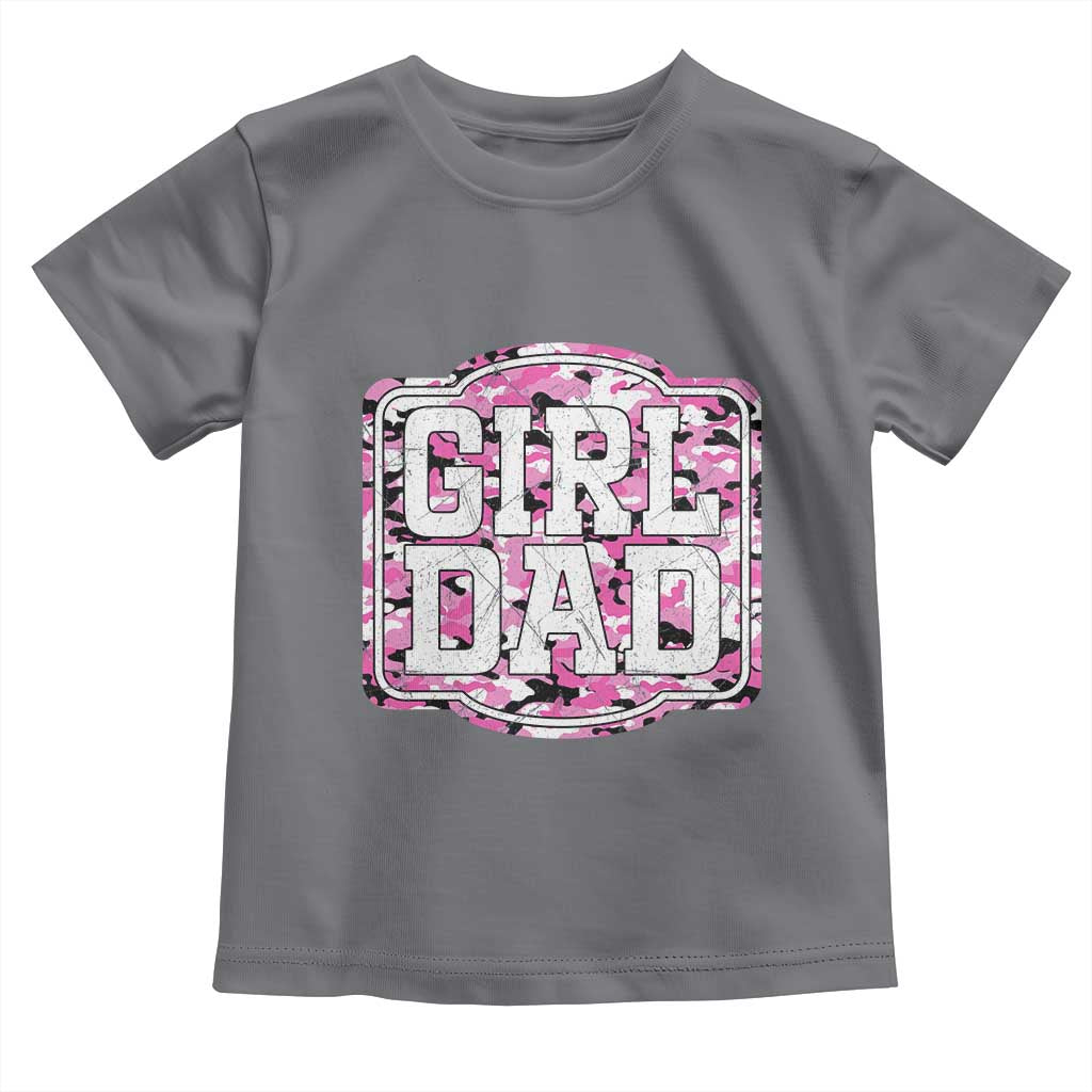 Girl Dad Toddler T Shirt Pink Camo Hunting Daddy Father's Day - Wonder Print Shop