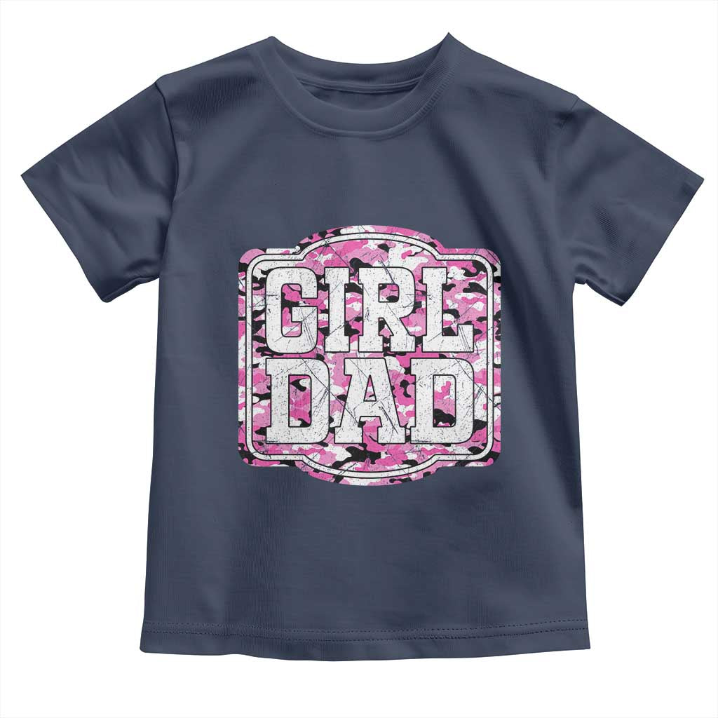 Girl Dad Toddler T Shirt Pink Camo Hunting Daddy Father's Day - Wonder Print Shop