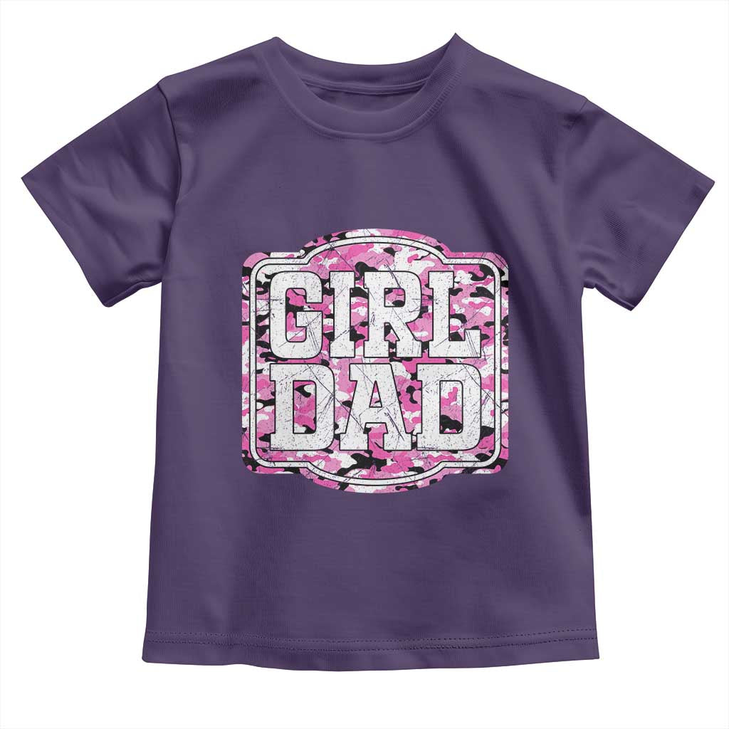 Girl Dad Toddler T Shirt Pink Camo Hunting Daddy Father's Day - Wonder Print Shop