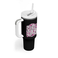 Girl Dad Tumbler With Handle Pink Camo Hunting Daddy Father's Day - Wonder Print Shop