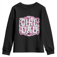 Girl Dad Youth Sweatshirt Pink Camo Hunting Daddy Father's Day - Wonder Print Shop