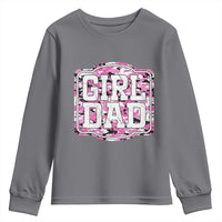 Girl Dad Youth Sweatshirt Pink Camo Hunting Daddy Father's Day - Wonder Print Shop