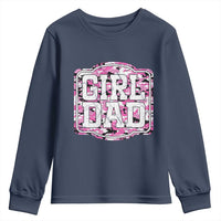 Girl Dad Youth Sweatshirt Pink Camo Hunting Daddy Father's Day - Wonder Print Shop