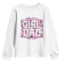 Girl Dad Youth Sweatshirt Pink Camo Hunting Daddy Father's Day - Wonder Print Shop