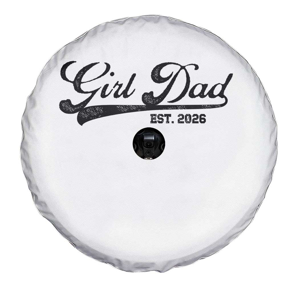 Girl Dad Est 2026 Spare Tire Cover Dad Of Girl 2026 Baby Announcement - Wonder Print Shop