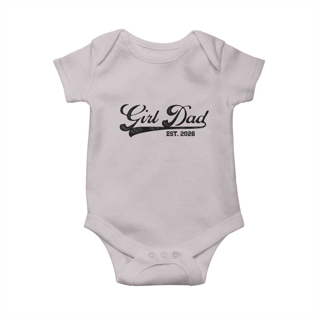 Girl Dad Est 2026 Baby Onesie Dad Of Girl 2026 Baby Announcement - Wonder Print Shop