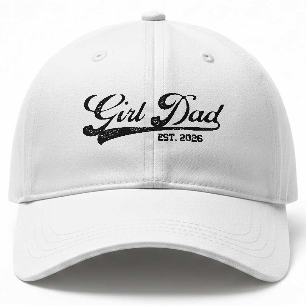 Girl Dad Est 2026 Baseball Cap Dad Of Girl 2026 Baby Announcement