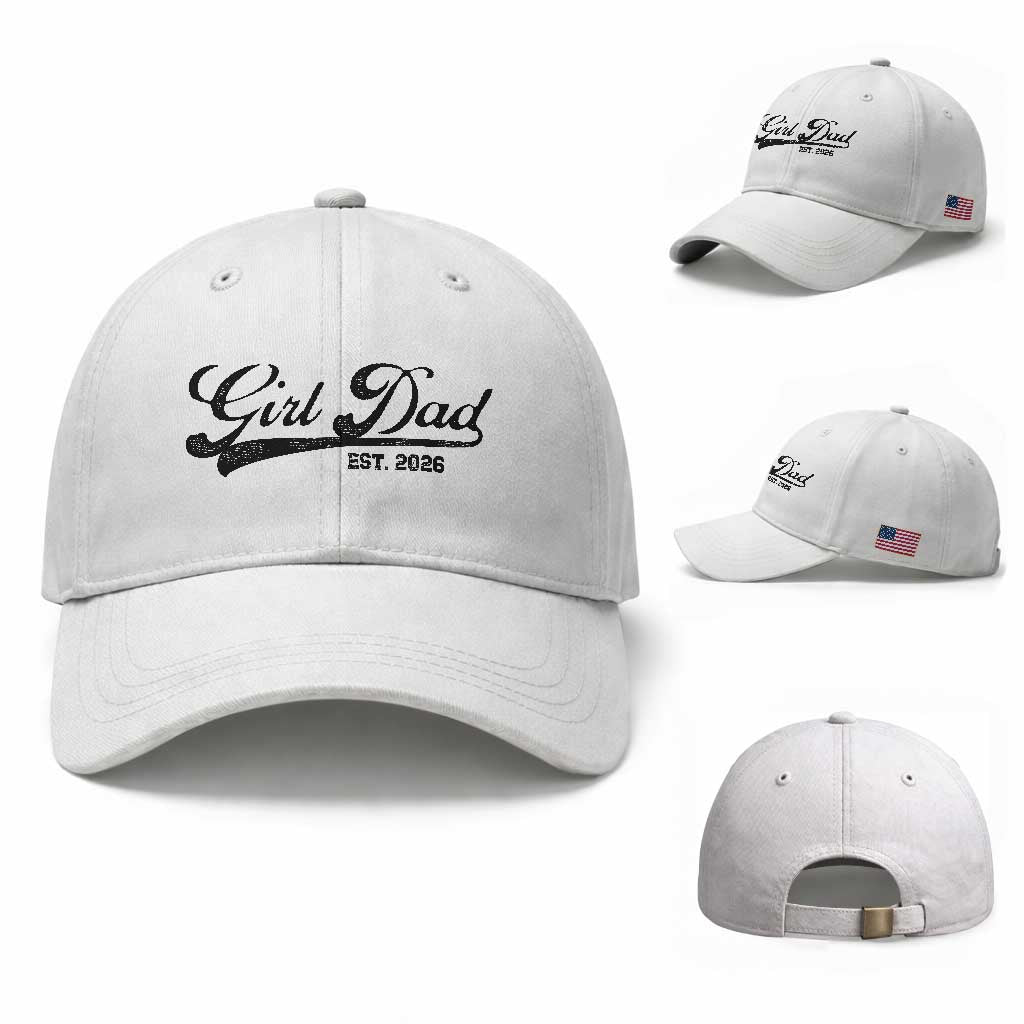 Girl Dad Est 2026 Baseball Cap Dad Of Girl 2026 Baby Announcement