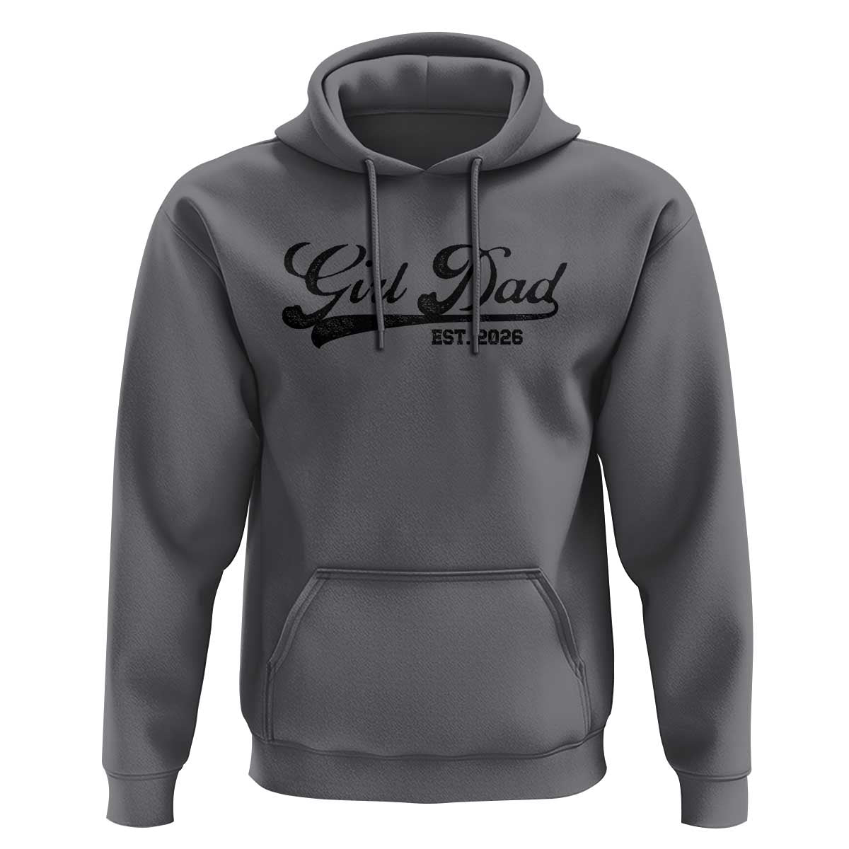 Girl Dad Est 2026 Hoodie Dad Of Girl 2026 Baby Announcement - Wonder Print Shop