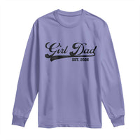 Girl Dad Est 2026 Long Sleeve Shirt Dad Of Girl 2026 Baby Announcement - Wonder Print Shop