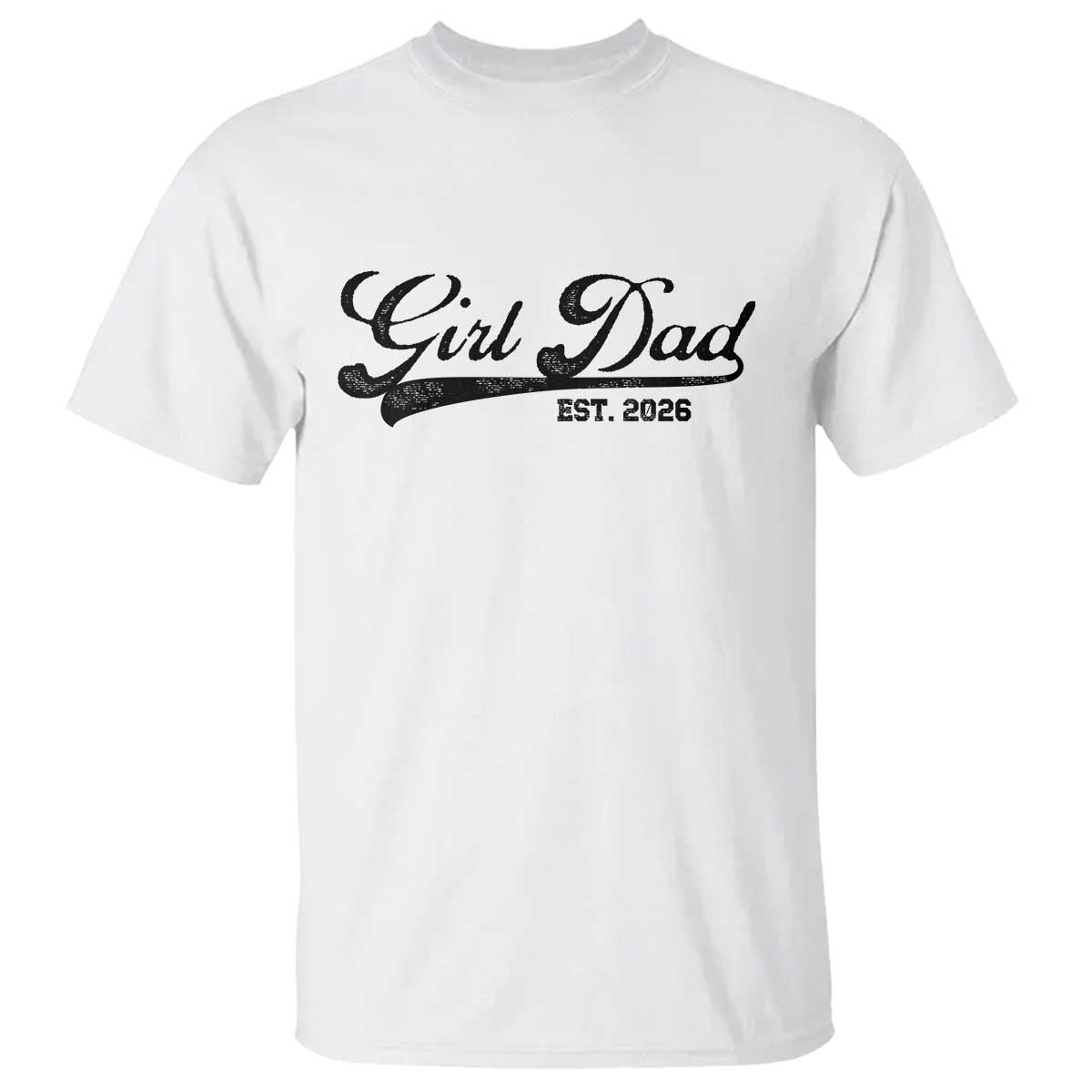 Girl Dad Est 2026 T Shirt Dad Of Girl 2026 Baby Announcement - Wonder Print Shop