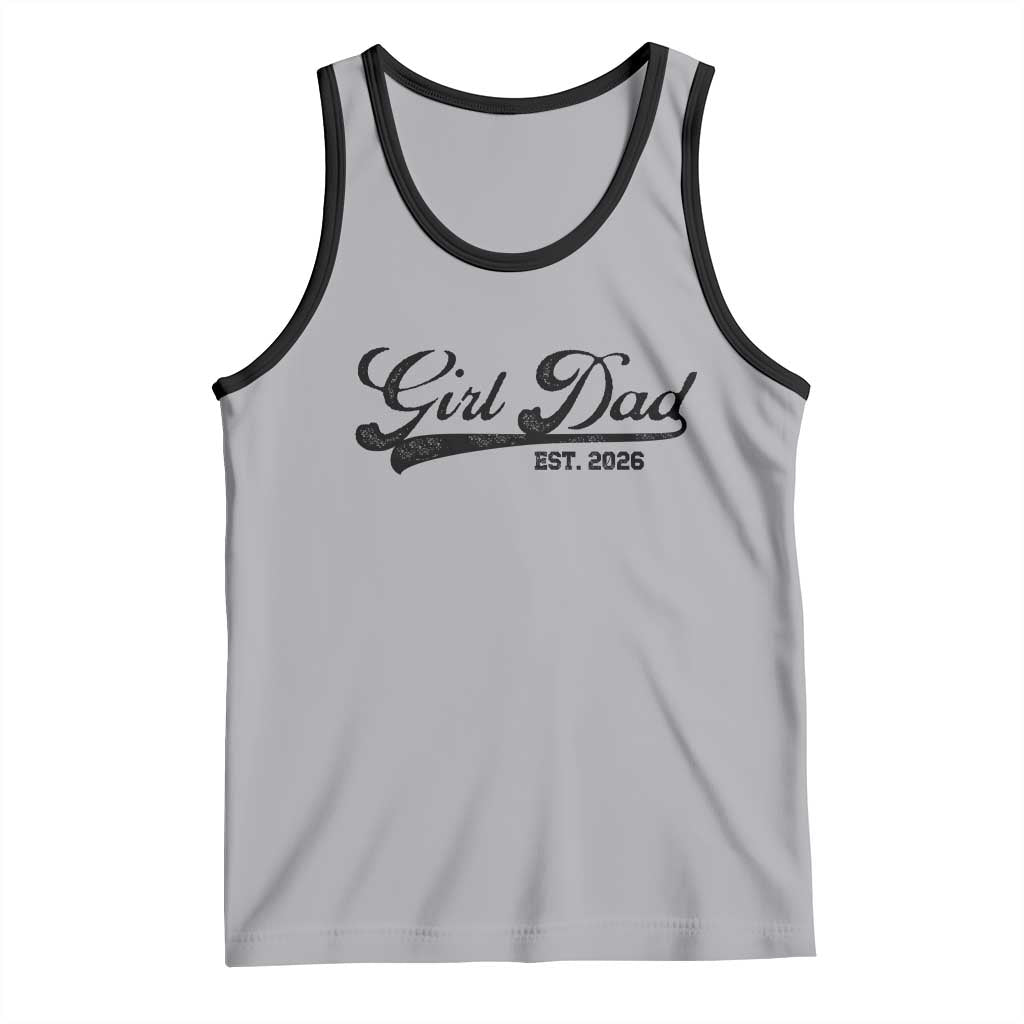 Girl Dad Est 2026 Tank Top Dad Of Girl 2026 Baby Announcement - Wonder Print Shop