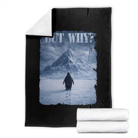 Nihilist Penguin But Why Throw Blanket Snow Mountains Motivational Penguin Meme