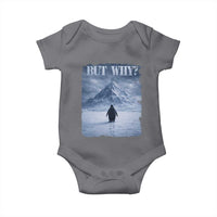 Nihilist Penguin But Why Baby Onesie Snow Mountains Motivational Penguin Meme