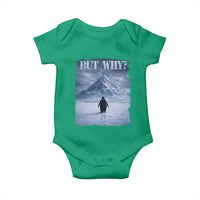 Nihilist Penguin But Why Baby Onesie Snow Mountains Motivational Penguin Meme