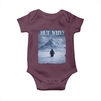 Nihilist Penguin But Why Baby Onesie Snow Mountains Motivational Penguin Meme