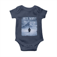 Nihilist Penguin But Why Baby Onesie Snow Mountains Motivational Penguin Meme