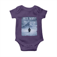Nihilist Penguin But Why Baby Onesie Snow Mountains Motivational Penguin Meme