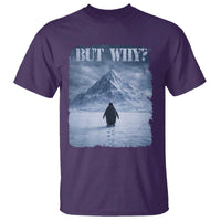 Nihilist Penguin But Why T Shirt Snow Mountains Motivational Penguin Meme