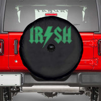 Funny Irish Rocker St Patrickss Day Lightning Bolt Rock and Roll Spare Tire Cover