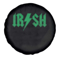 Funny Irish Rocker St Patrickss Day Lightning Bolt Rock and Roll Spare Tire Cover