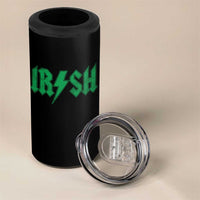 Funny Irish Rocker St Patrickss Day Lightning Bolt Rock and Roll 4 in 1 Can Cooler Tumbler